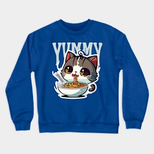 Kids Cat Eat Crewneck Sweatshirt